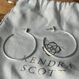 Kendra Scott Silver Hoop Earrings